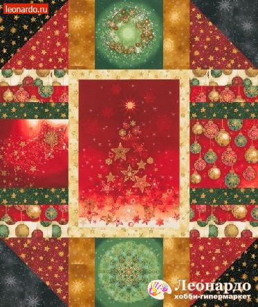 Ткань Для Пэчворка Fabri Quilt Новогодние Поздравления Ткань Для Пэчворка Fabri Quilt Новогодние Поздравления